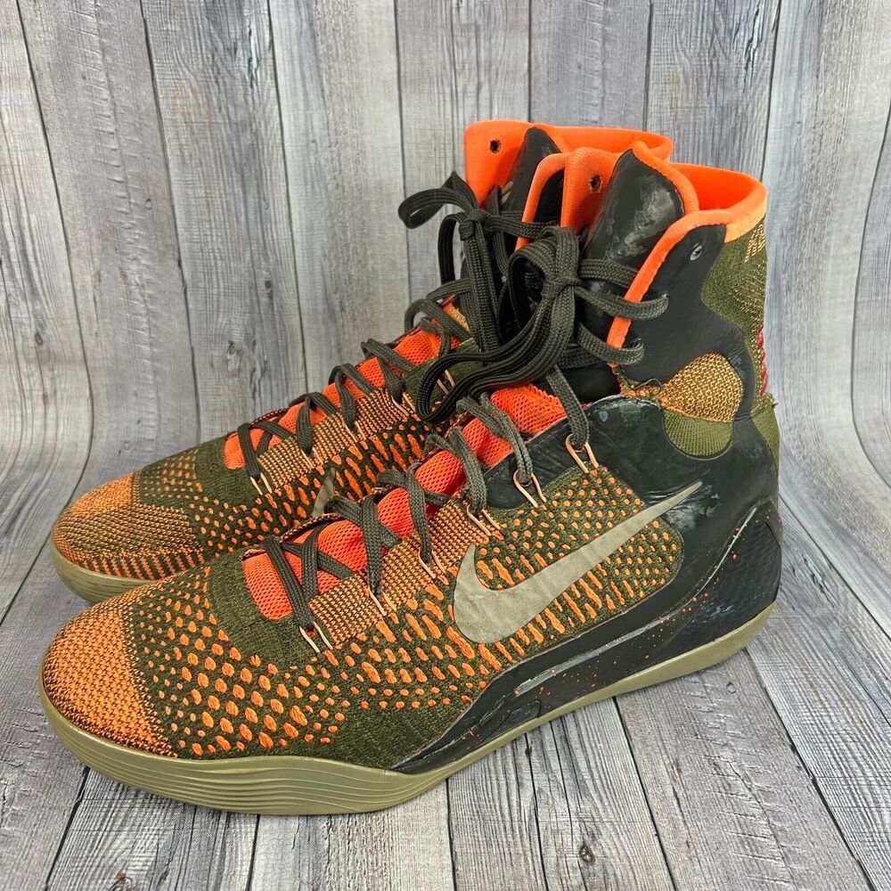 Nike Kobe IX 9 Elite Strategy 630847-303 Sequoia/Green Sz 11 Basketball Shoes - Picture 8 of 16